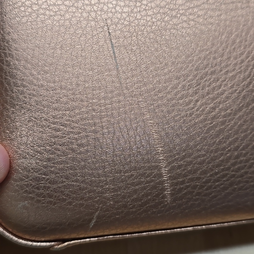 {Rebecca Minkoff} Rose Gold Clutch or Crossbody Bag - Picture 7 of 17